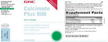 GNC Calcimate Plus 800 - supplement