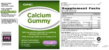 GNC Calcium Gummy Fruit & Cream Flavored - supplement