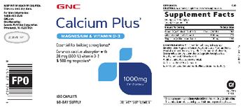 GNC Calcium Plus 1000 mg - supplement