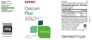 GNC Calcium Plus 1000 mg - supplement