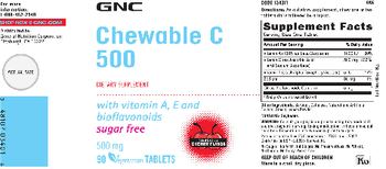 GNC Chewable C 500 Cherry Flavor - supplement