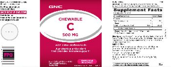 GNC Chewable C 500 mg Mixed Fruit - supplement