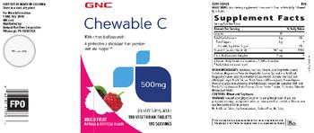 GNC Chewable C 500 mg Mixed Fruit - supplement