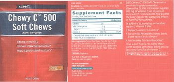 GNC Chewy C 500 Soft Chews Orange - supplement