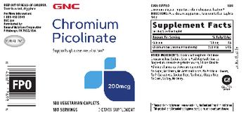 GNC Chromium Picolinate 200 mcg - supplement