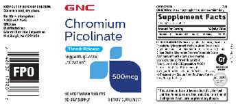 GNC Chromium Picolinate 500 mcg Timed-Release - supplement