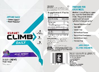 GNC Climb Daily Acai Berry - these statements have not been evaluated by the food and drug administration this product is not int