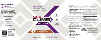 GNC Climb Recovery Chocolate Salted Pretzel - supplement