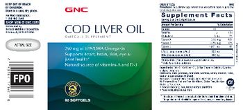 GNC Cod Liver Oil - omega3 supplement
