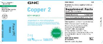 GNC Copper 2 - supplement