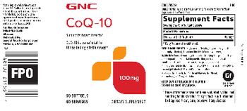 GNC CoQ-10 100 mg - supplement