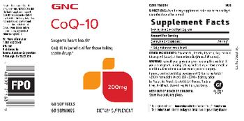GNC CoQ-10 200 mg - supplement