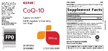 GNC CoQ-10 200 mg - supplement