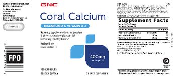 GNC Coral Calcium 400 mg - supplement