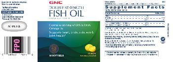 GNC Double Strength Fish Oil Lemon - omega3 supplement