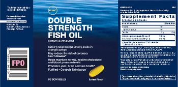 GNC Double Strength Fish Oil - supplement