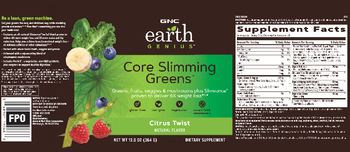 GNC Earth Genius Core Slimming Greens Citrus Twist - supplement