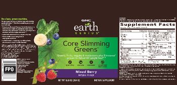GNC Earth Genius Core Slimming Greens Mixed Berry - supplement