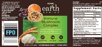 GNC Earth Genius Immune Mushroom Complex - supplement