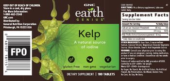 GNC Earth Genius Kelp - supplement