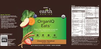 GNC Earth Genius OrganIQ Eats Chocolate Hazelnut - supplement