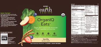 GNC Earth Genius OrganIQ Eats Vanilla - supplement