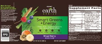 GNC Earth Genius Smart Greens + Energy Mixed Berry - supplement