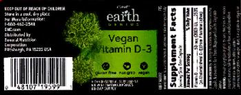 GNC Earth Genius Vegan Vitamin D-3 - vitaminmineral supplement