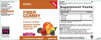 GNC Fiber Gummy Peach, Strawberry, Blackberry - supplement