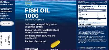 GNC Fish Oil 1000 - supplement