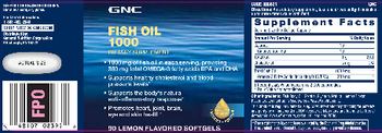 GNC Fish Oil 1000 - supplement