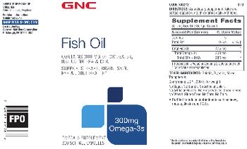GNC Fish Oil 300 mg Omega-3s - omega3 supplement