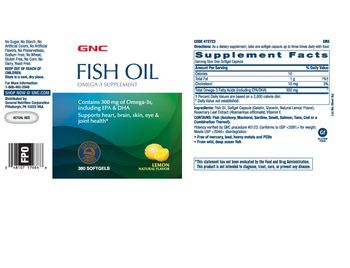 GNC Fish Oil Lemon - omega3 supplement