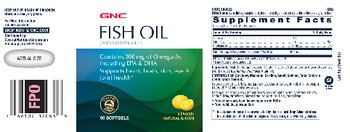 GNC Fish Oil Lemon - omega3 supplement