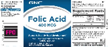 GNC Folic Acid 400 mcg - supplement
