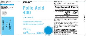 GNC Folic Acid 400 - supplement