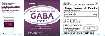GNC GABA 750 mg - supplement