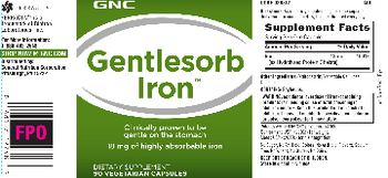 GNC Gentlesorb Iron - supplement