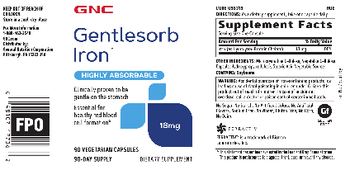 GNC Gentlesorb Iron 18 mg - supplement
