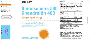 GNC Glucosamine 500 Chondroitin 400 - supplement