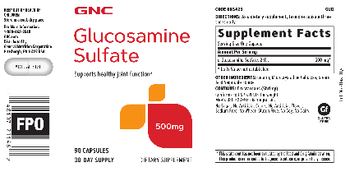 GNC Glucosamine Sulfate 500 mg - supplement