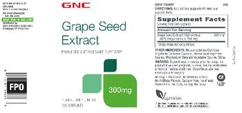 GNC Grape Seed Extract 300 mg - herbal supplement