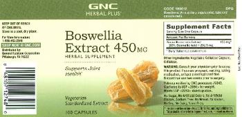 GNC Herbal Plus Boswellia Extract 450 mg - herbal supplement