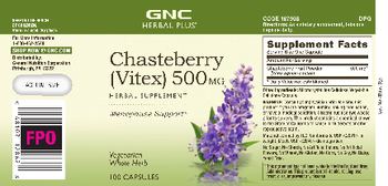 GNC Herbal Plus Chasteberry (Vitex) 500 mg - herbal supplement