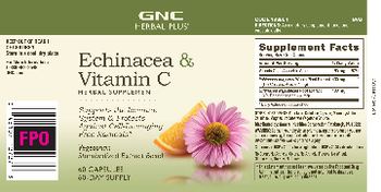 GNC Herbal Plus Echinacea & Vitamin C - herbal supplement