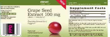 GNC Herbal Plus Grape Seed Extract 100 mg - herbal supplement