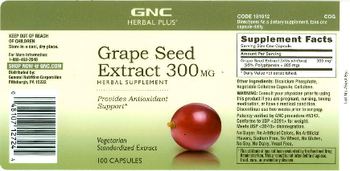 GNC Herbal Plus Grape Seed Extract 300 mg - herbal supplement