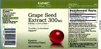 GNC Herbal Plus Grape Seed Extract 300 mg - herbal supplement