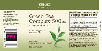 GNC Herbal Plus Green Tea Complex 500 mg - herbal supplement