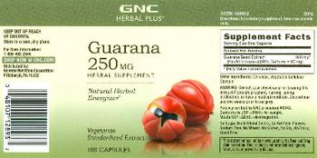 GNC Herbal Plus Guarana 250 mg - herbal supplement